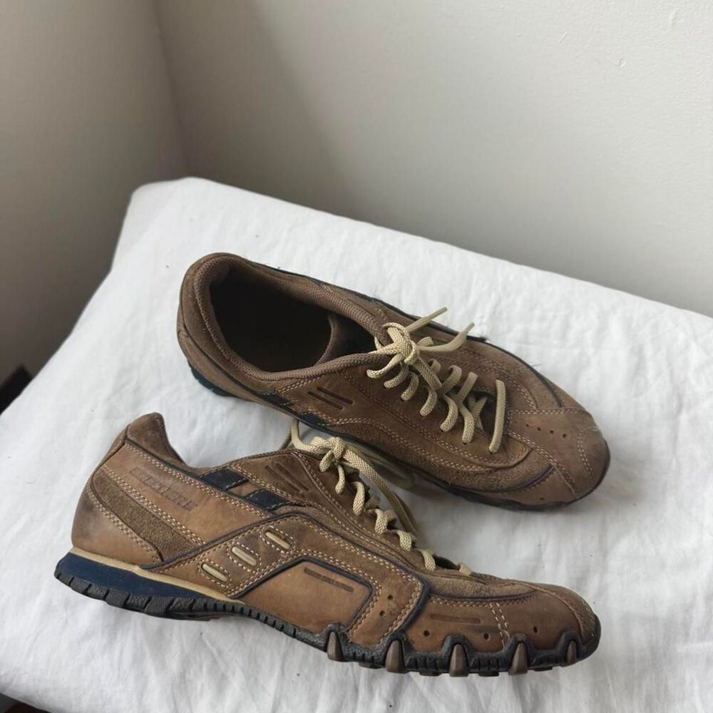 Sketcher Brown Leather Sneakers Men’s US 8